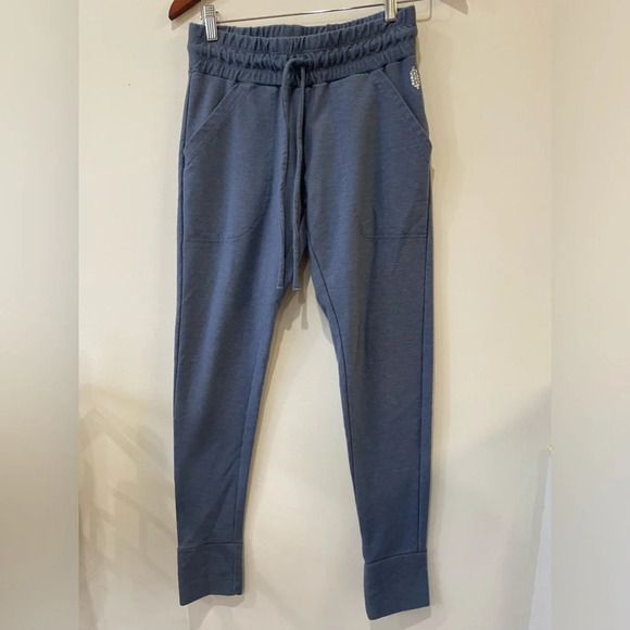 Free People||Movement Sunny Skinny Yoga Sweatpants Navy Blue Size XS - Picture 4 of 9